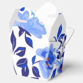 Blauw & Wit Bloemengunst/Geschenkdoos Bedankdoosjes (Geopend)