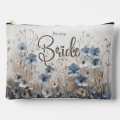  blauw/wit bloementuin bruid etui (Voorkant)