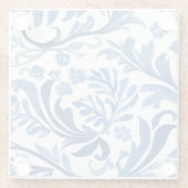 Blauw & Wit Bloemontwerp | Chinoiserie Pattern Glazen Onderzetter (Achterkant)