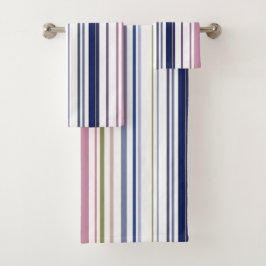 Blauw wit blush strand badkamer kust bad handdoek