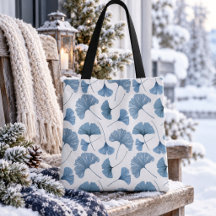 Blauw & Wit Botanisch Watercolor Patroon
