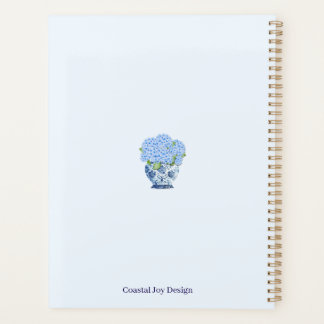 Blauw & Wit Chinees Bloemmotief Nantucket Notitieb Planner