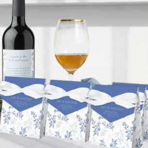 Blauw-wit Chinoiserie  Bloemen Bedankdoosjes