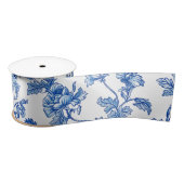 Blauw-wit Chinoiserie Bruidsmeisje Cadeau Lint (Spoel)