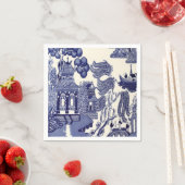 Blauw-wit Chinoiserie Decoupage Servet (Insitu)
