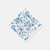 Blauw-wit Chinoiserie Decoupage Servet (Hoek)