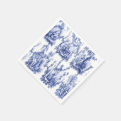 Blauw-wit Chinoiserie Decoupage Servet (Hoek)