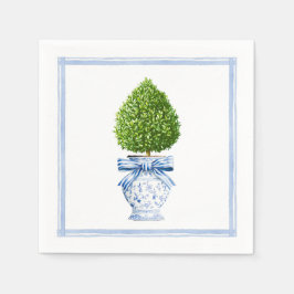 Blauw & Wit Chinoiserie Topiary Servet