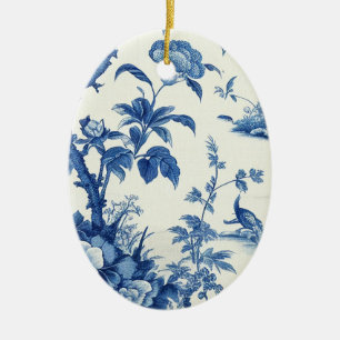 Blauw & Wit Chinoiseries Keramisch Ornament