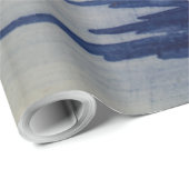  Blauw Wit Delft Windmolen Cadeaupapier (Rol Hoek)