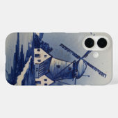  Blauw Wit Delft Windmolen Case-Mate iPhone Case (Achterkant (horizontaal))