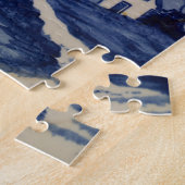 Blauw Wit Delft Windmolen Legpuzzel (Zijkant)