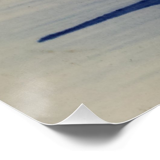  Blauw Wit Delft Windmolen Perfect Poster (Hoek)