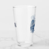 Blauw-wit Delfts stijllandschap Glas (Rechts)