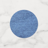 Blauw wit denim textuur Kijk Afbeelding Confetti (Kleine voorkant)