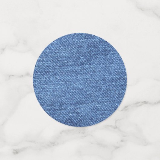 Blauw wit denim textuur Kijk Afbeelding Confetti (Kleine voorkant)