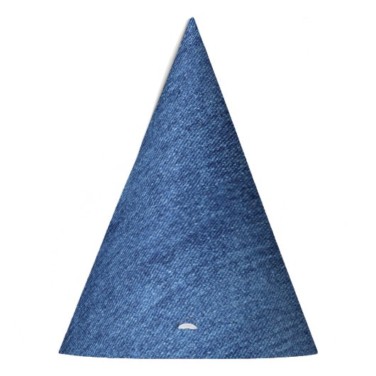 Blauw wit denim textuur Kijk Afbeelding Feesthoedjes (Links)