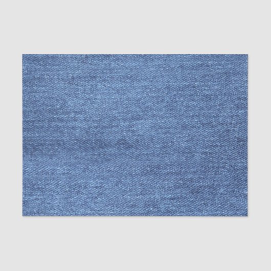 Blauw wit denim textuur Kijk Afbeelding Tissuepapier (Voorkant)