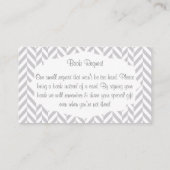 Blauw, Wit en Grijs Monkey Boek Aanvraag Informatiekaartje (Achterkant)