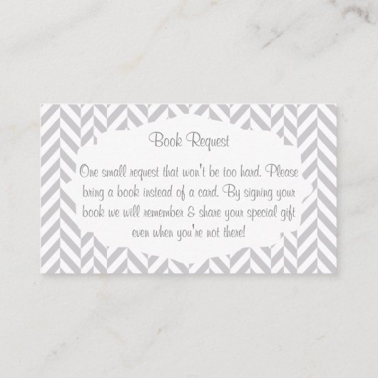 Blauw, Wit en Grijs Monkey Boek Aanvraag Informatiekaartje (Achterkant)