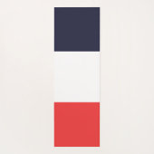 Blauw wit en rood gestreept design yogamat (Achterkant)