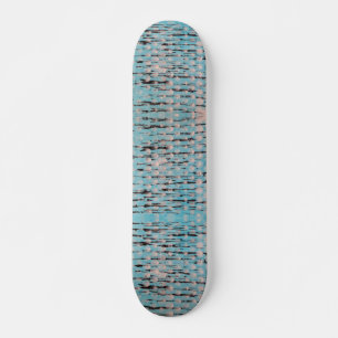 Blauw, wit en zwart abstract ontwerp skateboard