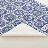 Blauw & Wit Europees geschilderd aardewerk Tegels Sherpa Deken (3/4)