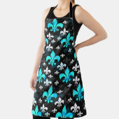 Blauw Wit Fleur De Lis Schort (Insitu)