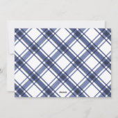 Blauw-wit foto vakantie Kaart (Achterkant)