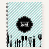 Blauw & Wit Gebruiksartikelen Gepersonaliseerd Rec Notitieboek (Voorkant)