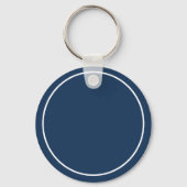 Blauw Wit Gelukkig Vaderdag Pap Sleutelhanger (Achterkant)