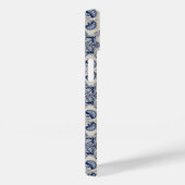 blauw wit geometrisch ventilatorpatroon Case-Mate iPhone case (Achterkant / Rechts)