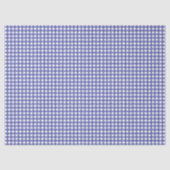 Blauw Wit Geruit Tissuepapier (Voorkant)