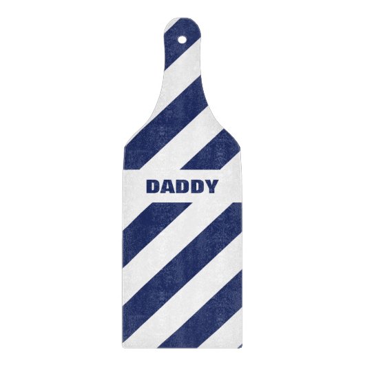 Blauw-wit gestreepte snijplank (Voorkant)