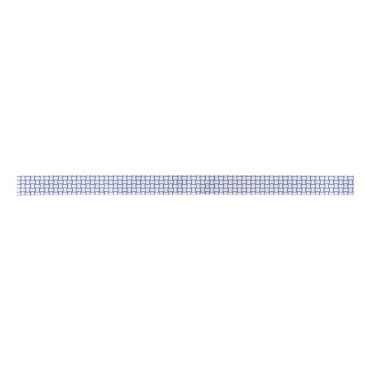 Blauw Wit Geweven Blokken Controleer Patroon Lint (Voorkant)