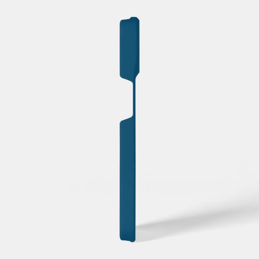 Blauw Wit Goud Monogram Naam Script iPhone Hoesje (Rechterkant)