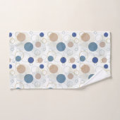 Blauw wit gouden strand badkamer kust bad handdoek (Handdoek)
