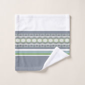 Blauw Wit Groen Grijs Bad Handdoek (Wasdoekje)