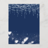 Blauw & Wit Hangende Lichten Behuizing Kaart (Achterkant)