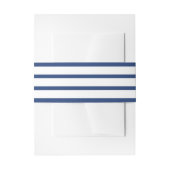 Blauw & Wit Italiaanse kust stijl bruiloft Uitnodigingen Wikkel (Voorkant Voorbeeld)