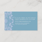 Blauw & Wit kant Visitekaartje (Achterkant)