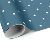 Blauw wit karton met kerstcadeautjes cadeaupapier (Rol Hoek)