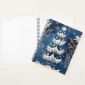 Blauw Wit Kerstboom Vakantie Planner (Display)