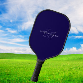 blauw-wit klassieke elegante Pickleball Paddle