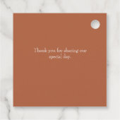 Blauw & Wit Kust Mediterraan Huwelijk Bedankjes Labels (Achterkant)