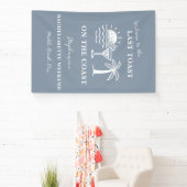 Blauw-wit laatste toast op de kust Bachelorette Spandoek (Insitu)