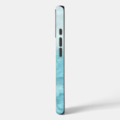 Blauw wit marmer effect (alle telefoons) Case-Mate iPhone case (Achterkant / Links)