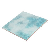 Blauw wit marmer, effect tegeltje (Zijkant)