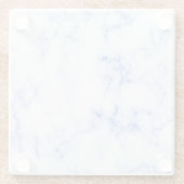 BLAUW-WIT MARMEREN GLAZEN ONDERZETTER (Achterkant)