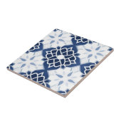 Blauw-wit Marokkaans Patroon Tegeltje (Zijkant)